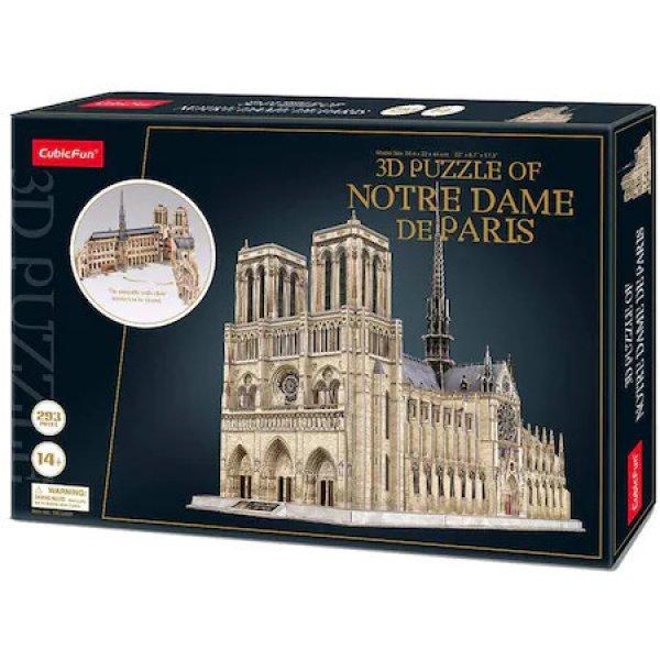  3D profi puzzle: Notre Dame de Paris CubicFun 3D épület makettek