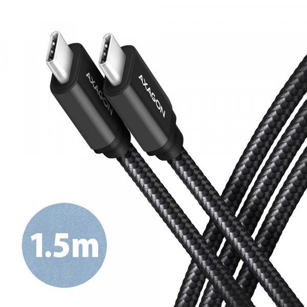 AXAGON BUCM3-CM15AB Speed USB-C > USB-C 3.2 Gen 1 Cable 1,5m Black