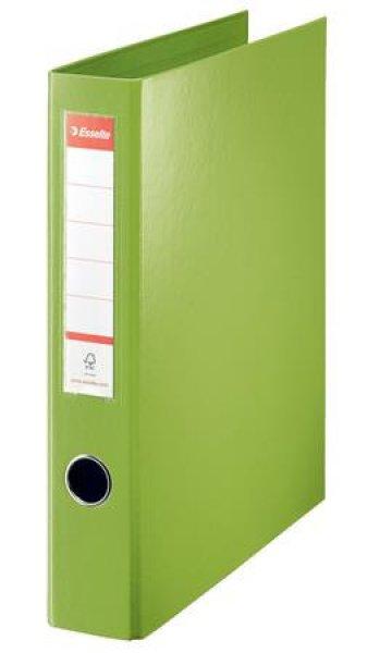 Gyűrűs könyv, 4 gyűrű, D alakú, 60 mm, A4 maxi, PP, ESSELTE "Jumbo
Vivida", zöld