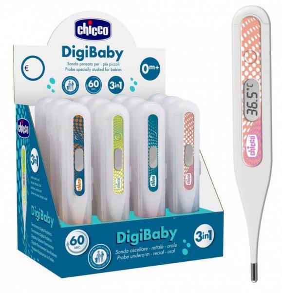 Chicco Digi Baby digitális hőmérő - rózsaszín