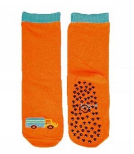 Yo! ABS csúszásgátlós zokni (17-19) - narancssárga/kamion