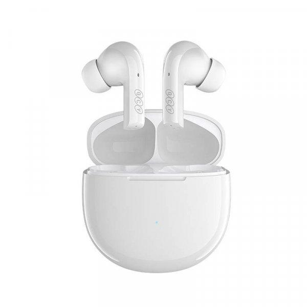 QCY T18 TWS vezeték nélküli fülhallgató (fehér)