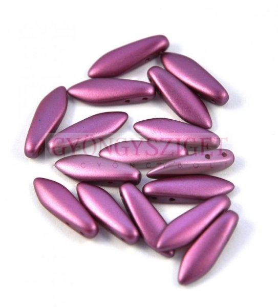 Lándzsa (szirom) cseh préselt üveggyöngy két lyukkal - pastel burgundy
-5x16mm