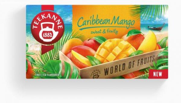 Teekanne world of fruits caribbean mangó ízű gyümölcstea 20x2,25 g 45 g