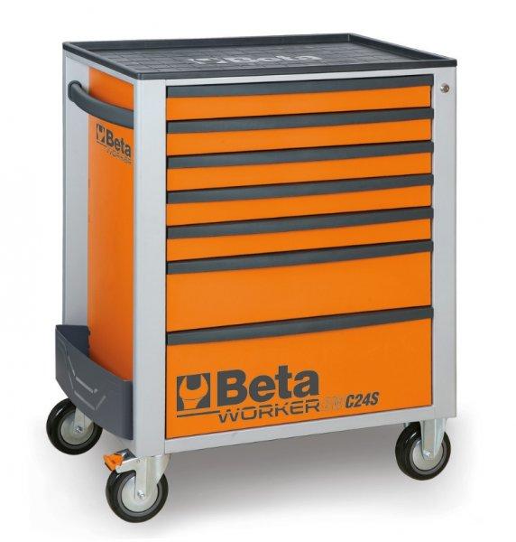 Beta Worker 2400S-O7/E-S szerszámkocsi 240 részes szerszámkészlettel narancs
színű