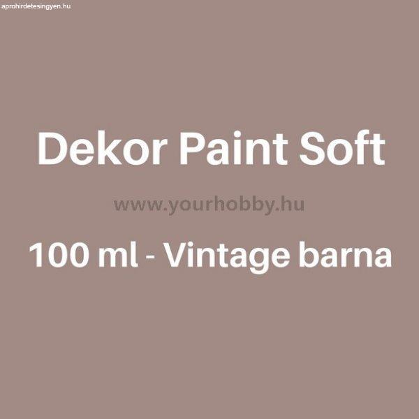 Pentart Dekor Paint Soft lágy dekorfesték 100 ml - vintage barna