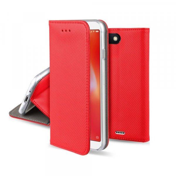 Smart magnet Honor 90 5G oldalra nyíló mágneses könyv tok szilikon belsővel
piros