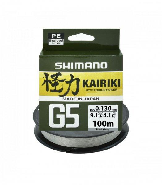 Shimano Kairiki G5 Braid Line 150m 0,13mm 4,1kg - Steel Gray- Original Japan
Products (Ldm51Ue130150S)