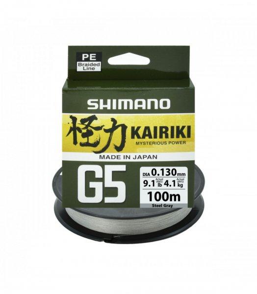 Shimano Kairiki G5 Braid Line 150m 0,18mm 9,2kg - Steel Gray- Original Japan
Products (LDM51UE180150S)