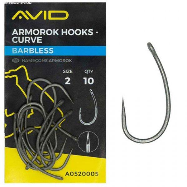 Avid Armorok Hooks- Curve Size 4 Barbless szakáll nélküli bojlis horog 10db
(A0520006)