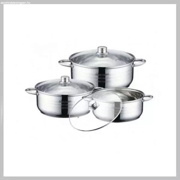 BJORGHOME LINE - 6 RÉSZES ROZSDAMENTES LÁBAS KÉSZLET (20CM, 22CM, 24 CM) -
BL-1331