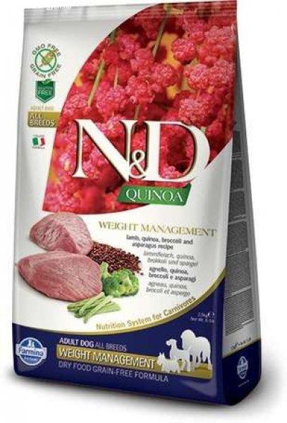 N&D Dog Grain Free Quinoa Weight Management Lamb – Súlykontroll - 7 kg