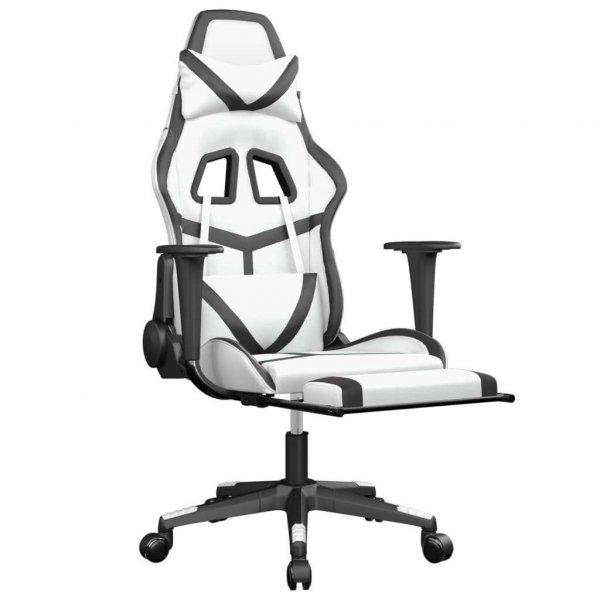 vidaXL masszázs funkciós Gamer szék #fehér-fekete