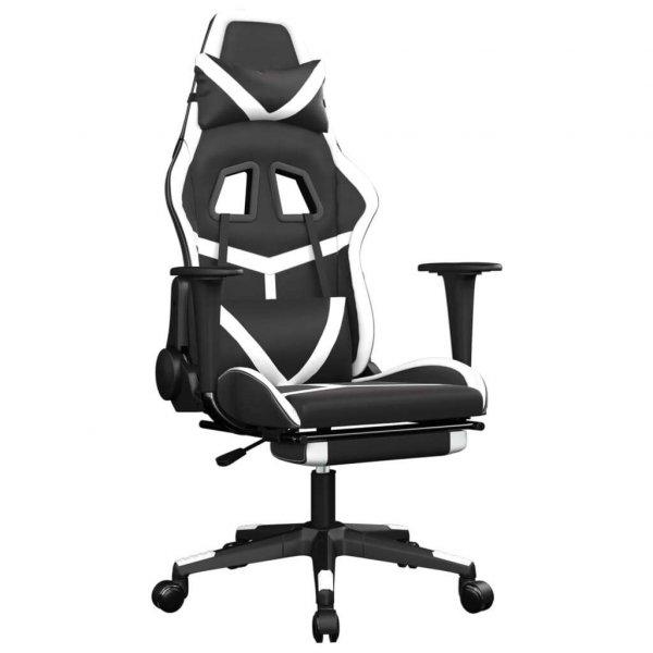 vidaXL masszázs funkciós Gamer szék #fekete-fehér