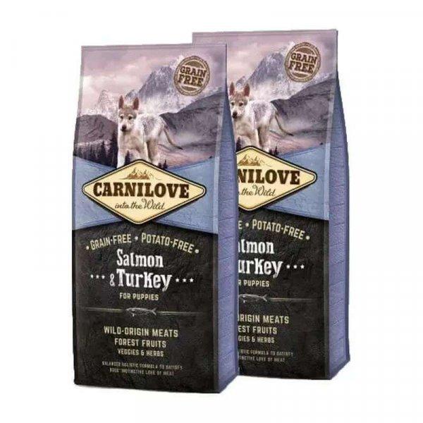 CarniLove Puppy Salmon & Turkey - Lazac-Pulyka Hússal 2x12kg