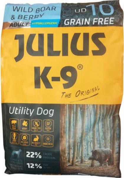 Julius-K9 GF Hypoallergenic Utility Dog Adult Wild Boar & Berry (Kis
szemcseméret) (2 x 10 kg) 20 kg