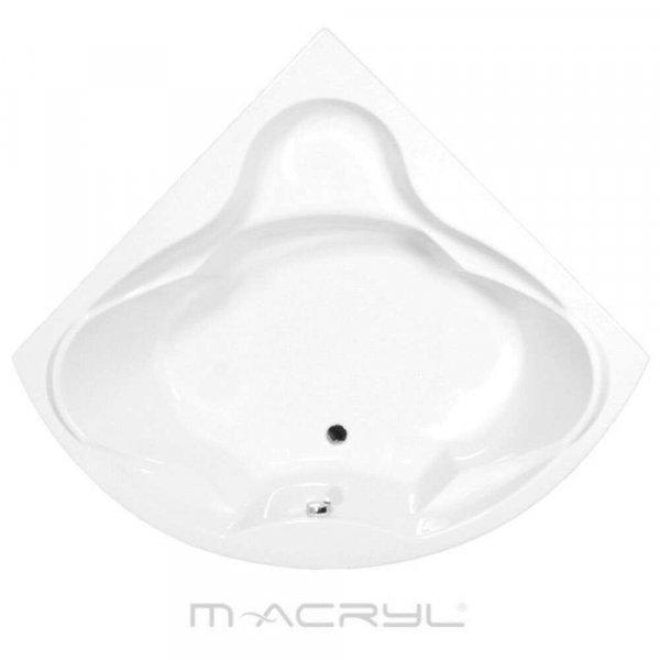 M-Acryl ANCONA 150x150 szimmetrikus íves akril sarokkád lábbal