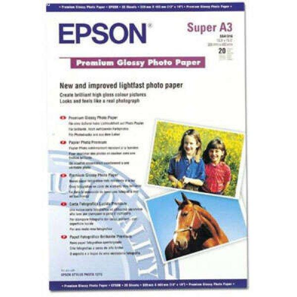 Epson Premium Glossy Photo Paper nyomtatópapír A3+ (330x483 mm) Fényes 20
lapok
