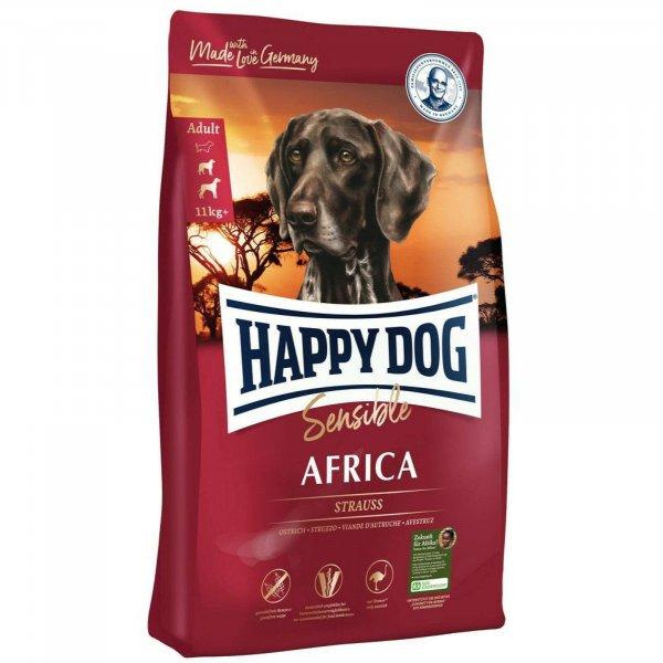 Happy Dog Sup. Sensible Africa 12,5 kg afrikai struccal és burg.