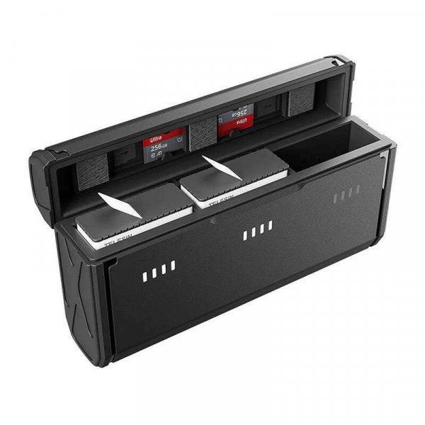 3-slot pocket charger box Telesin + 2 batteries for GoPro Hero 9 / Hero 10 /
Hero 11 (GP-PT-G01)