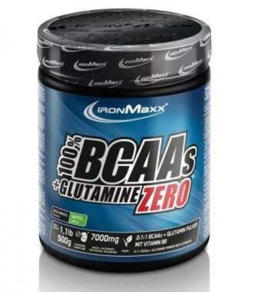 100% BCAAs + Glutamine Pulver Zero 500g - IronMaxx®