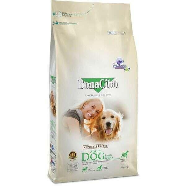 BonaCibo Dog Adult Hypoallergén 15 kg Lamb & Rice szardellával