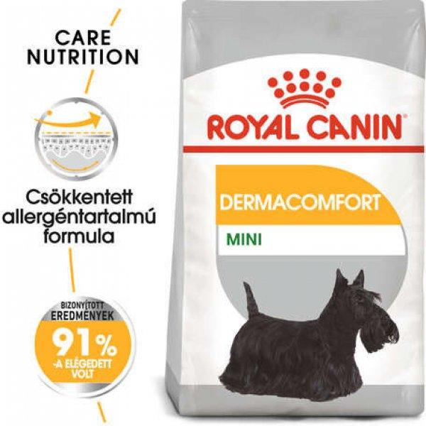 Royal Canin Mini Dermacomfort - Száraz táp bőrirritációra hajlamos,
kistestű felnőtt kutyák részére 8 kg