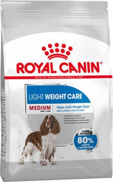 Royal Canin Medium Light Weight Care - Száraz táp hízásra hajlamos, közepes
testű felnőtt kutyák részére (2 x 12 kg) 24 kg