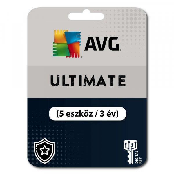 AVG Ultimate  (5 eszköz / 3 év) (Elektronikus licenc) 