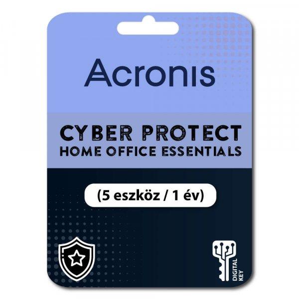 Acronis Cyber Protect Home Office Essentials (5 eszköz /1 év) (Elektronikus
licenc) 