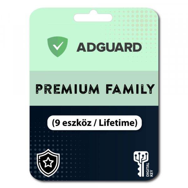 AdGuard Premium Family (9 eszköz / Lifetime) (Elektronikus licenc) 