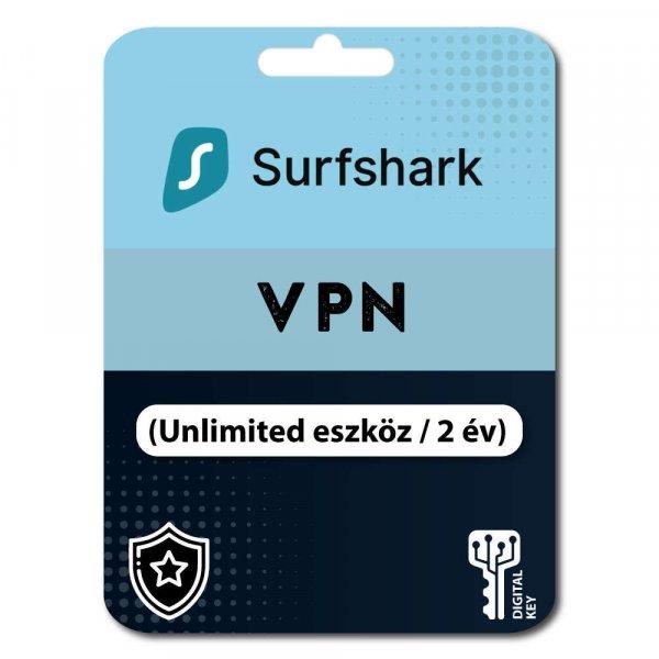 Sursfhark VPN (Unlimited eszköz / 2 év) (Elektronikus licenc) 