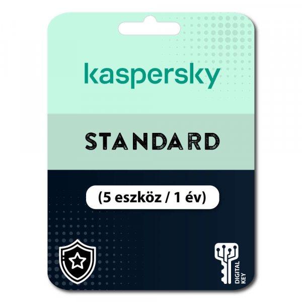 Kaspersky Standard (EU) (5 eszköz / 1 év) (Elektronikus licenc) 
