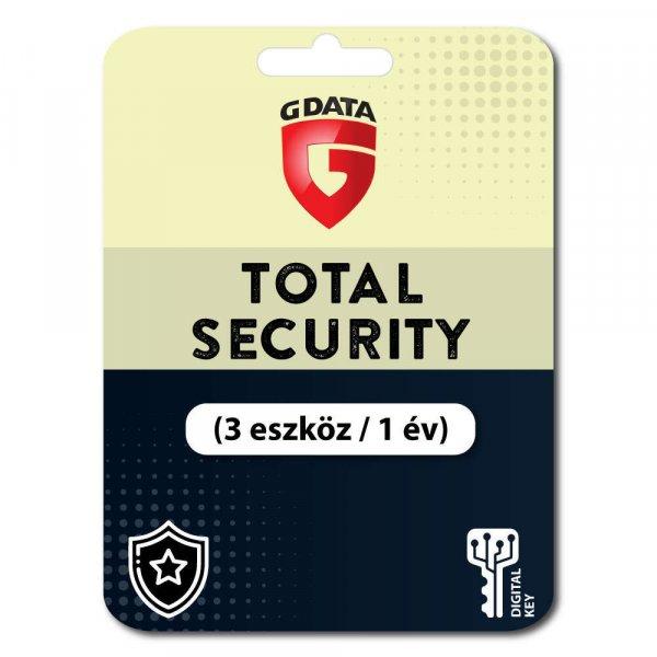 G Data Total Security (EU) (3 eszköz / 1 év) (Elektronikus licenc) 