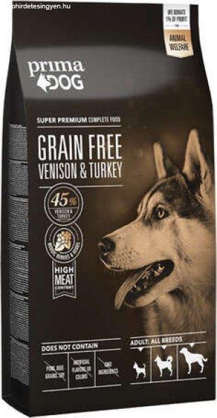 PrimaDog Grain Free Adult All Breed Venison & Turkey (2 x 10 kg) 20 kg