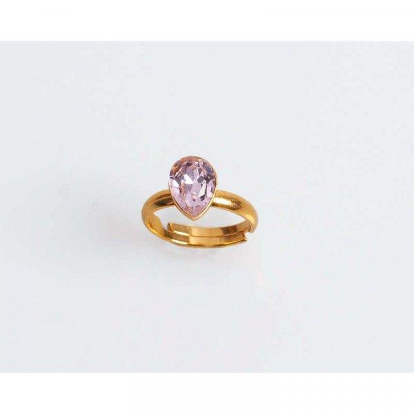 Mézcsepp Formájú Gyűrű (Rózsaszín)