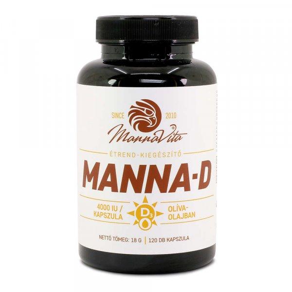 Manna-D D3-vitamin oliva olajban 4000 NE, 120 db (3 db)