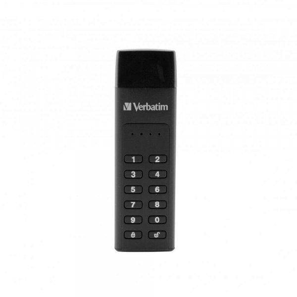 Pen Drive 64GB Verbatim Keypad Secure fekete USB-C (49431)