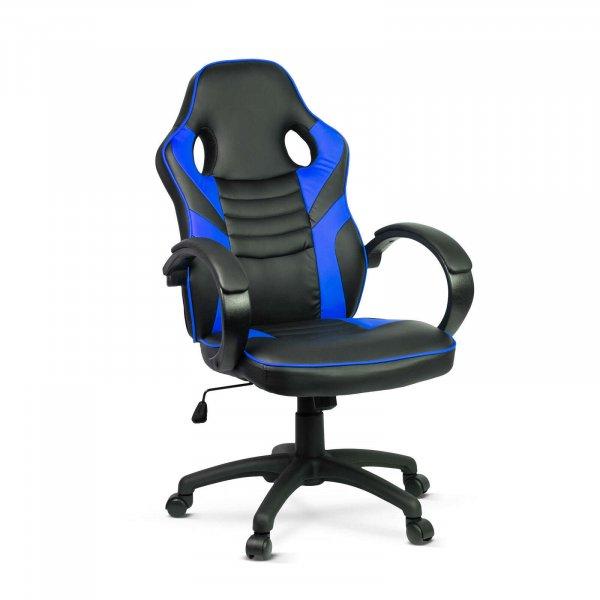 SPRINTER Gamer szék - derékpárnával, fejpárnával - KÉK,  71 x 53 cm / 53
x 52  forgószék - BMD1109BL - 110kg, állítható magasságú forgószék