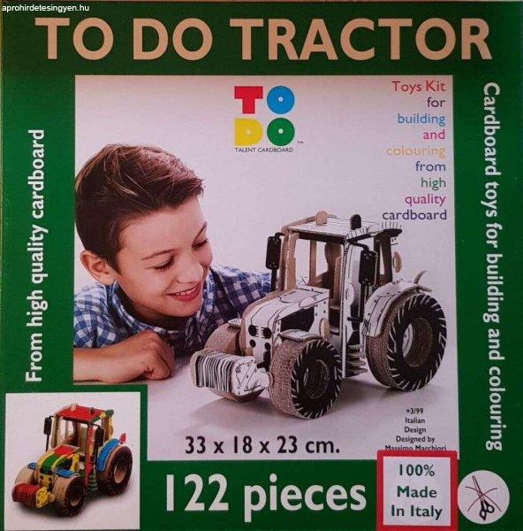 Traktor - Tractor, 122 darabos - Kifestő karton makett, modell építő- és
kreatív szett