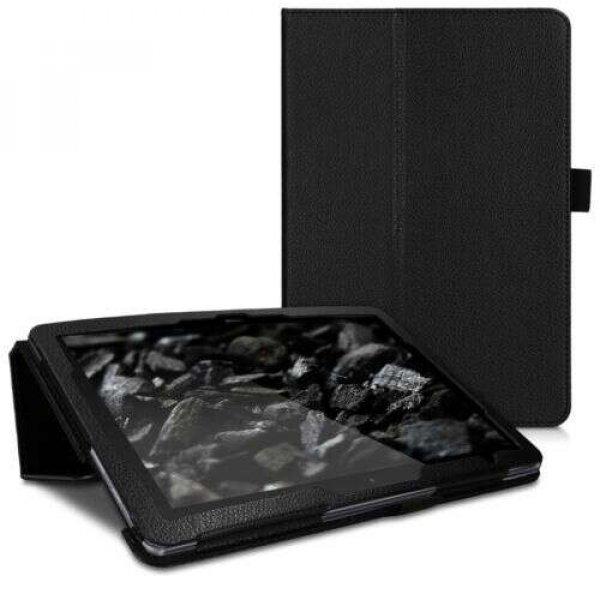 tok Huawei MediaPad T5 készülékhez, Eco bőr, fekete, 46987.01