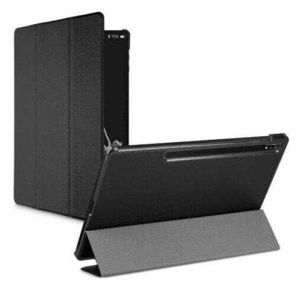 Tok Samsung Galaxy Tab S8 Plus táblagéphez, Kwmobile, fekete, Eco-bőr,
57464.01