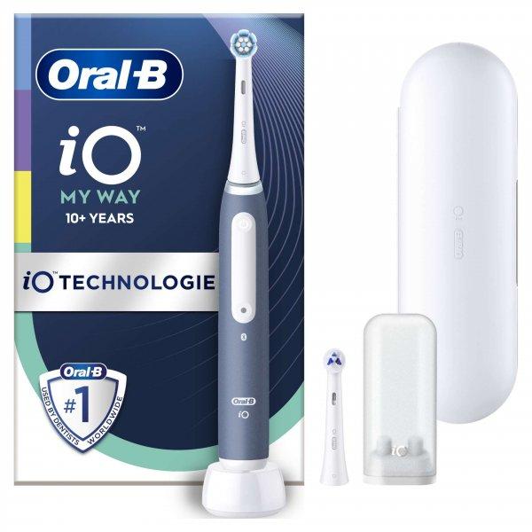 Oral-B iO My Way Ocean Blue + Extra Brush Head Elektromos fogkefe, Szürke