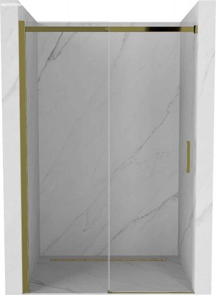 Mexen  Omega 8 mm   Zuhany ajtó csúszó   110 cm,  átlátszó ,  arany  -
825-110-000-50-00 Csúszó zuhany ajtó
