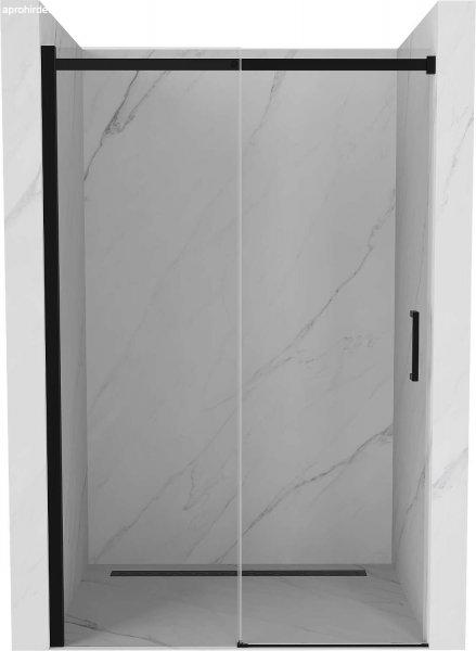 Mexen  Omega 8 mm   Zuhany ajtó csúszó   160 cm,  átlátszó ,  fekete -
825-160-000-70-00 Csúszó zuhany ajtó