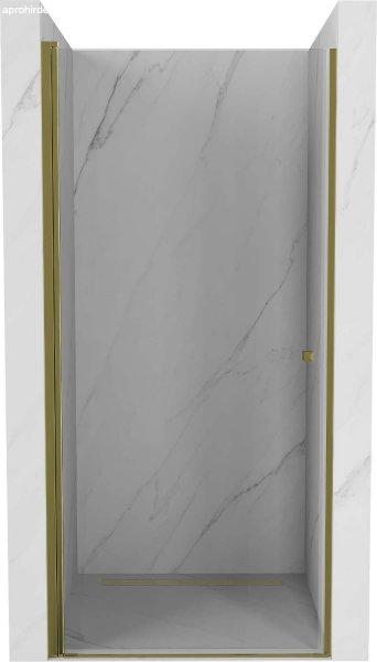Mexen Pretoria   Zuhany ajtó nyíló 70 cm,  átlátszó ,  arany  -
852-070-000-50-00 Nyiló zuhany ajtó