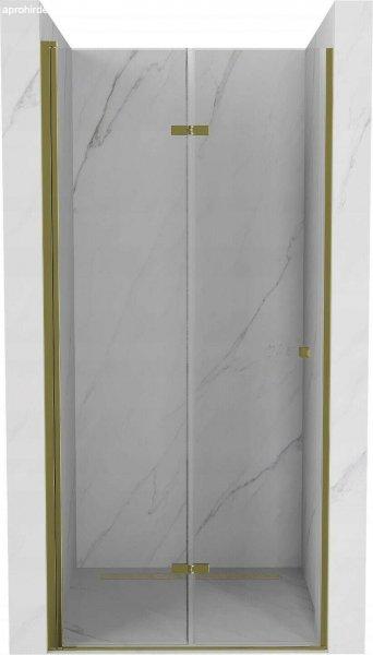 Mexen Lima  Zuhanyajtó csukló  80 cm,  átlátszó ,  arany  -
856-080-000-50-00 Csukló zuhany ajtó