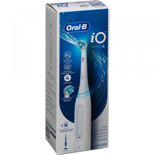 Oral-B iO 4, Felnőtt, Forgófejes, Bluetooth, 48000 mozgás/perc, 4 Üzemmód,
Fehér elektromos fogkefe