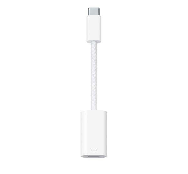 Apple MUQX3ZM/A csatlakozó átlakító USB Type-C Lightning Fehér