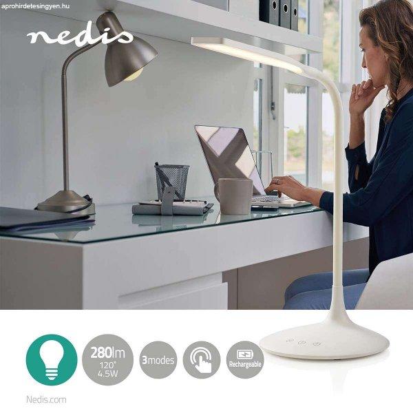 NEDIS LED asztali lámpa Állítható fényerõ Akkumulátoros asztali lámpa,
fényerőszabályzó dimmer funkció, | 250 lm | Újratölthető | Érintő
Funkció | Fehér LTLG3M1WT2 